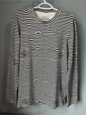 BNWT Minimum Navy and White Striped Long Sleeve Tee